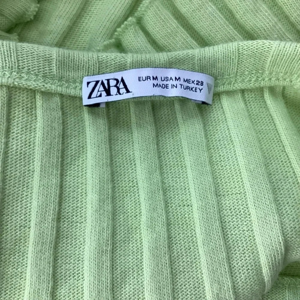 Zara Ribbed Halter Top Medium - Picture 5 of 6